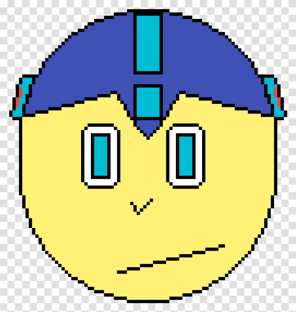 Pixilart Megaman Face V2 By Coopalooper Happy, Graphics Transparent Png