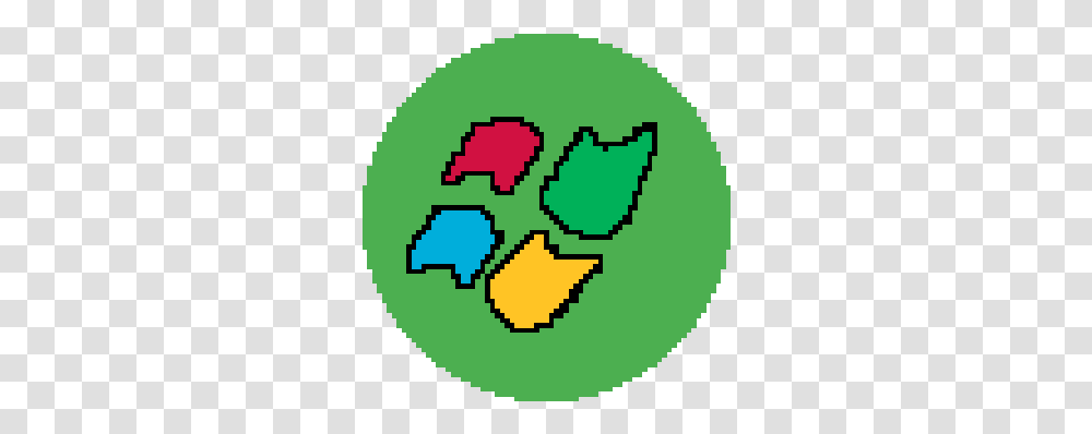 Pixilart Microsoft Logos By Personal Brawl Stars Logo, Symbol, Cross, Green, Recycling Symbol Transparent Png
