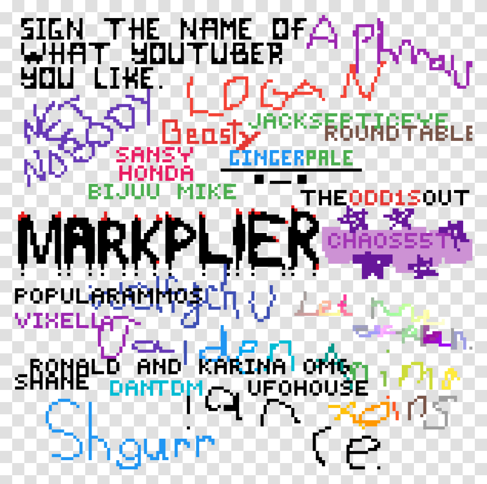 Pixilart My Favorite Youtuber Is Beasty By Voidslayer Calligraphy, Text, Number, Alphabet, Purple Transparent Png