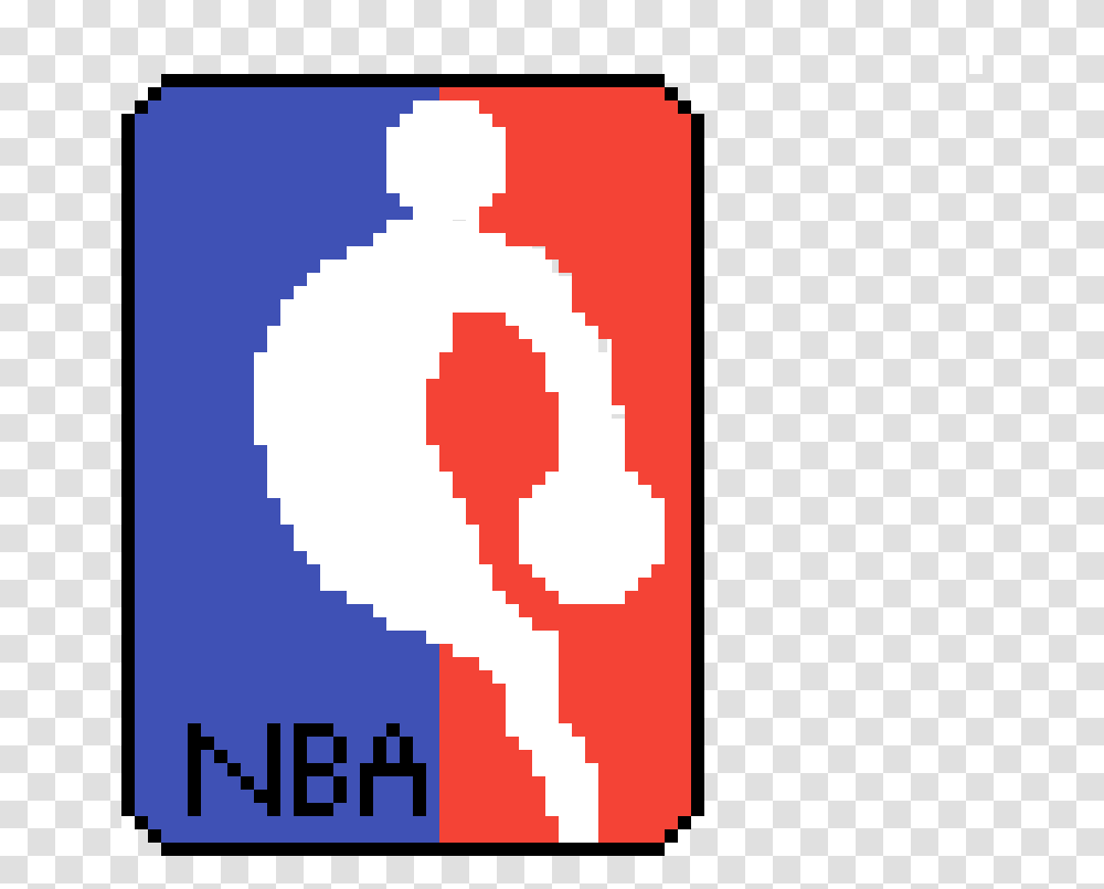Pixilart Nba Logo By Anonymous Graphic Design, Text, Number, Symbol, Diagram Transparent Png