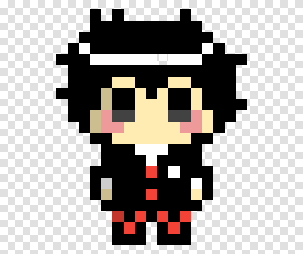 Pixilart Persona 5 Joker By Anonymous Joker Persona 5 Pixel Art, Pac Man Transparent Png