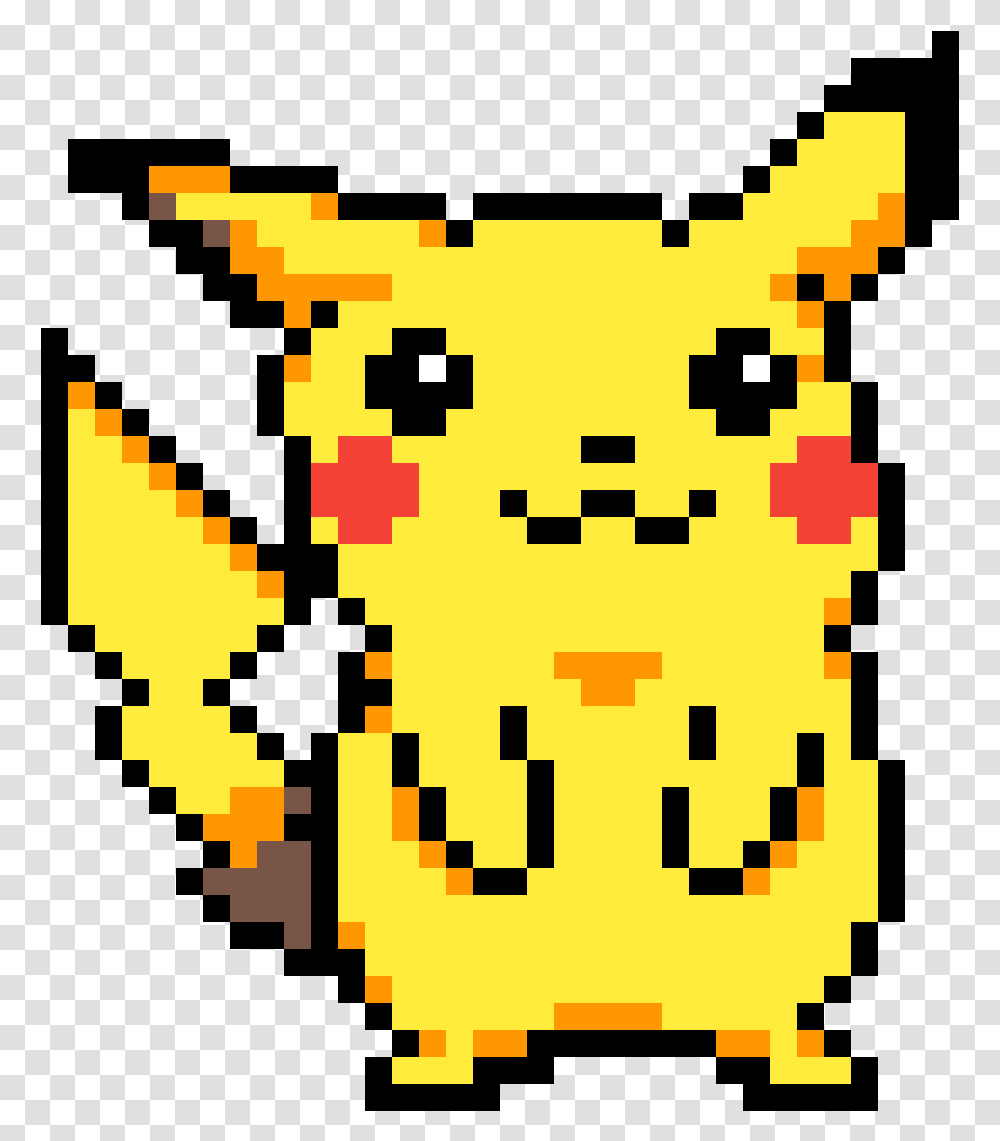 Pixilart Pikachu Pokemon Pixel Art By Aslestrikeavi Pikachu Em Pixel Art, Rug, Text, Plant, Halloween Transparent Png