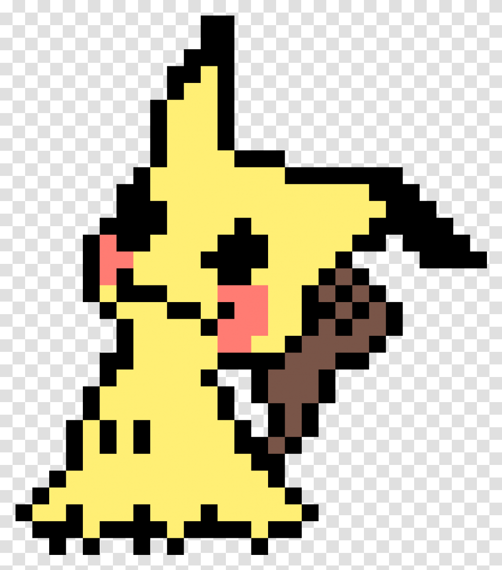 Pixilart Pixel Art Pokemon Mimikyu, Cross, Symbol, Outdoors, Text Transparent Png