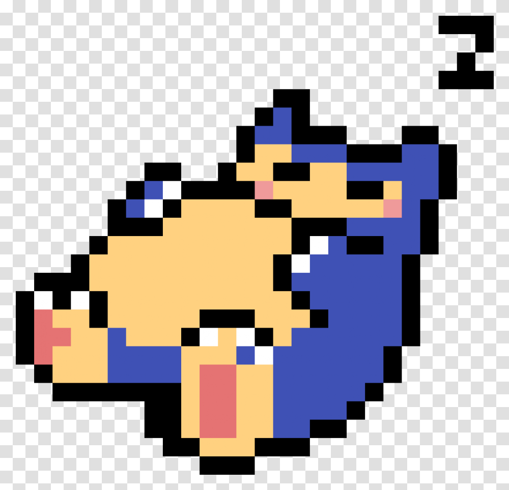 Pixilart Pixel Art Pokemon Snorlax, Graphics, Text, Urban, Pac Man Transparent Png