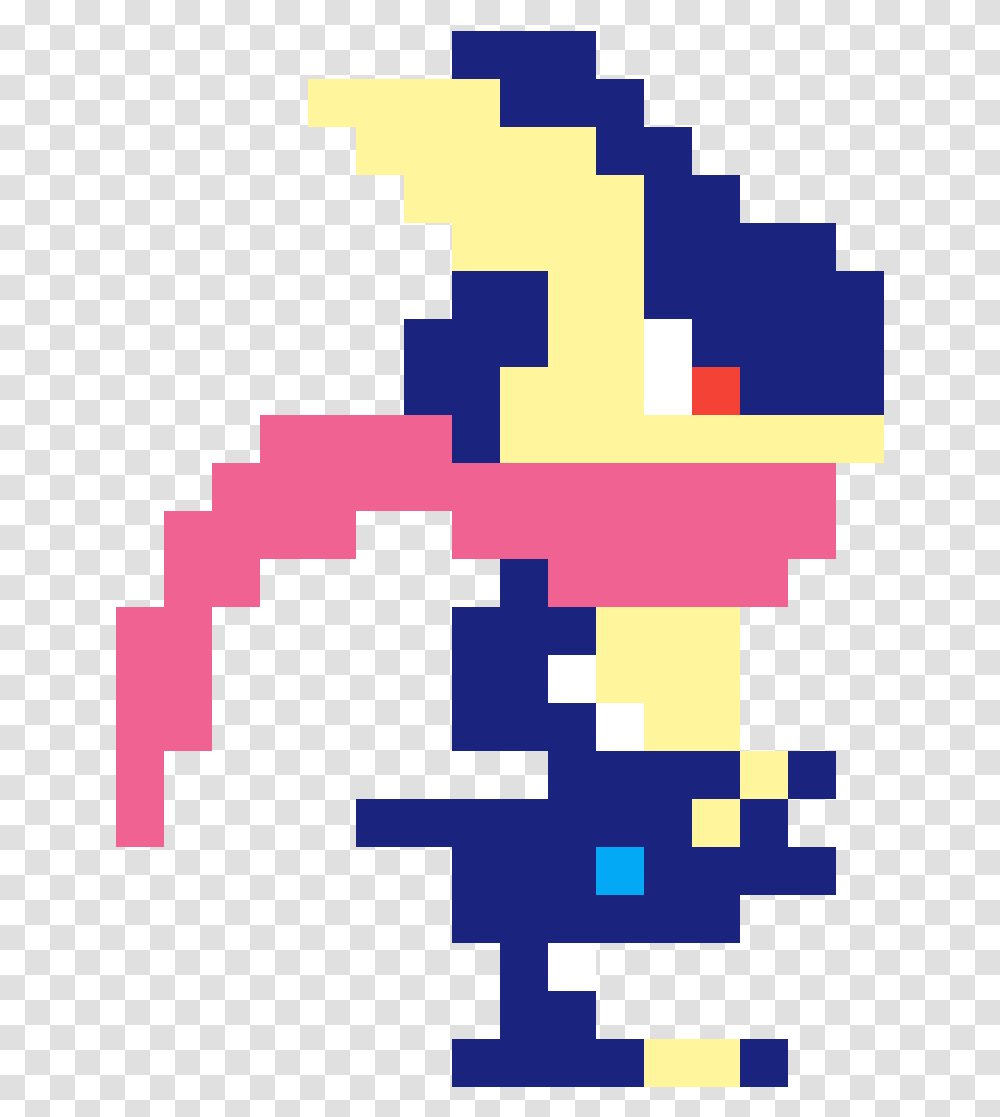 Pixilart Pixel Greninja By Anonymous Pokemon Pixel Art Greninja, Graphics, Cross, Symbol, Pac Man Transparent Png