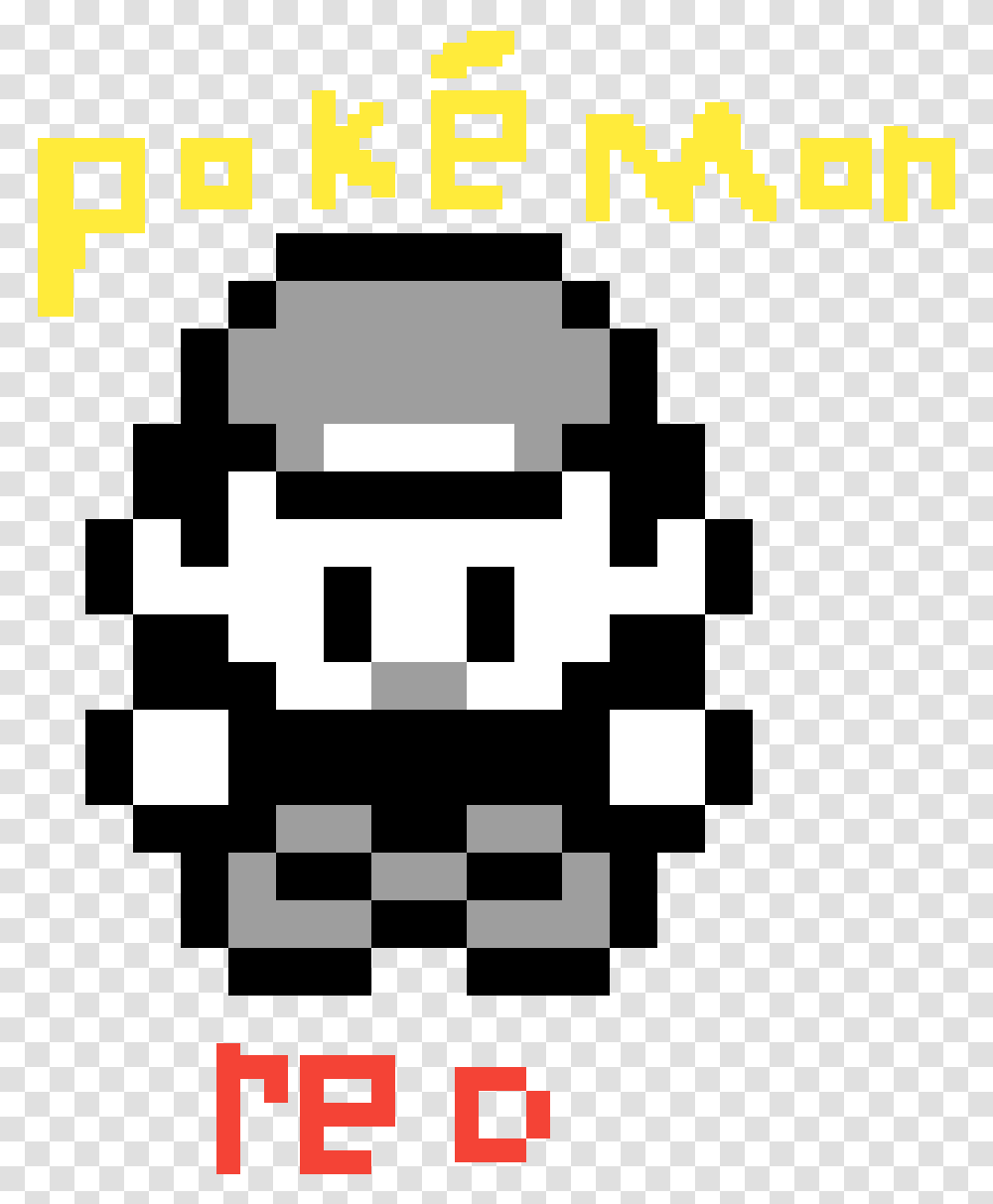 Pixilart Pokemon Red Trainer Sprite, Pac Man, Poster, Advertisement, Text Transparent Png