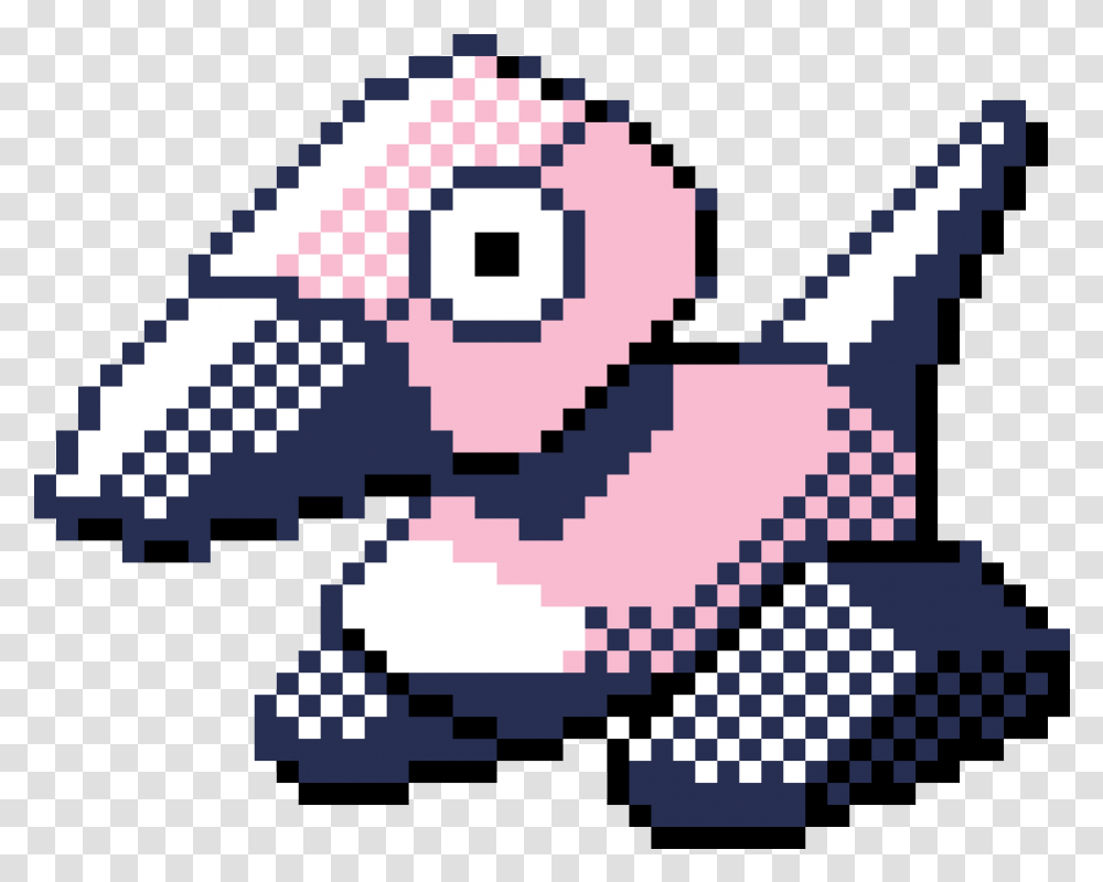 Pixilart Porygon Sprite In Pokemon Red, Rug, Graphics, Label, Text Transparent Png