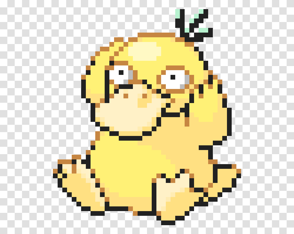 Pixilart Psyduck By Pixelart4u Pokemon Pixel Art, Rug, Pac Man Transparent Png