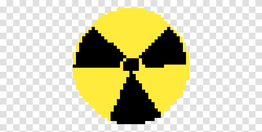 Pixilart Radioactive Symbol By Blueracergirl Circle, Pac Man, Sign, Batman Logo Transparent Png