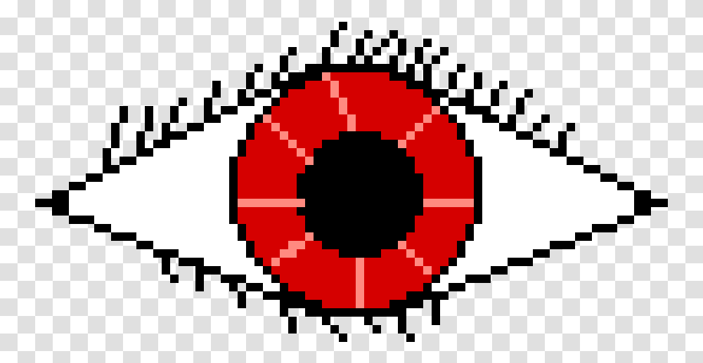 Pixilart Red Eye By Jdmikolainis24 Circle, Text, Symbol, Rug, Label Transparent Png