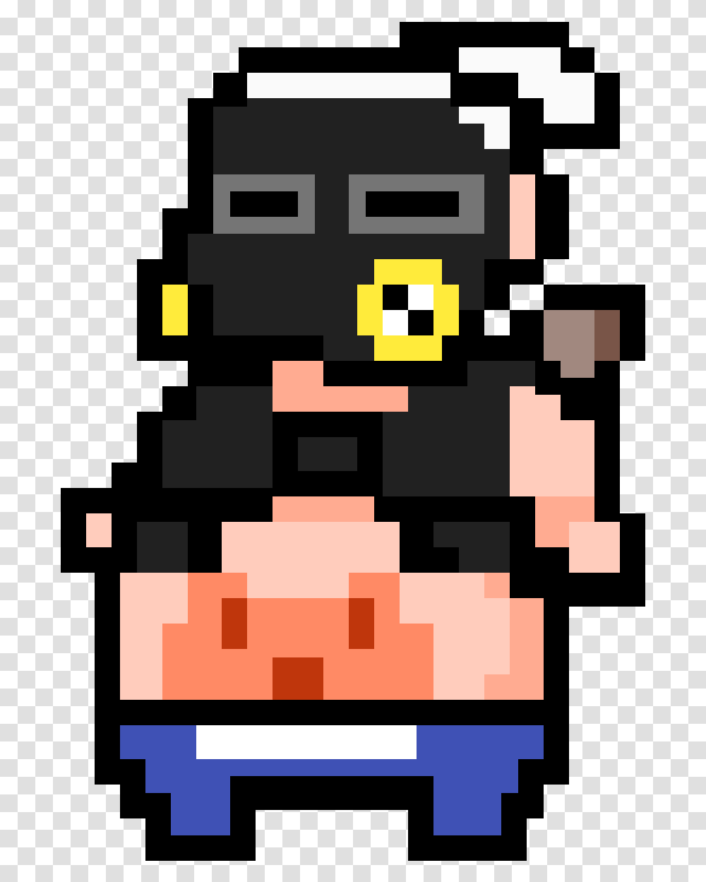 Pixilart Roadhog By Witheredfoxy Cartoon, Pac Man, Minecraft Transparent Png