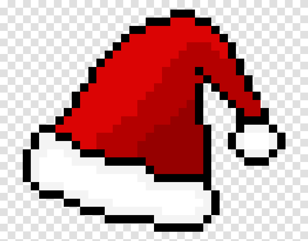 Pixilart Santa's Hat Uploaded By Fortnitegirl Animal Crossing Leaf, Text, Rug, Graphics, Paper Transparent Png