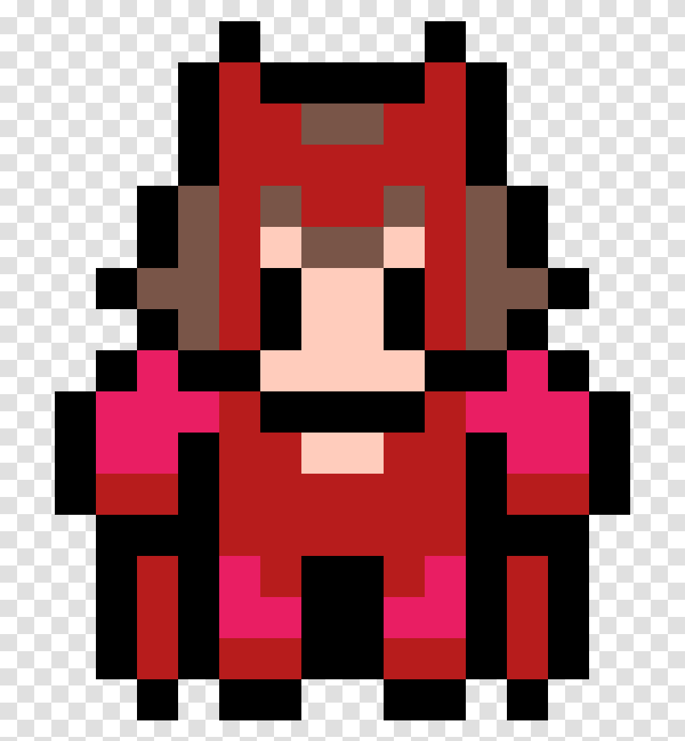 Pixilart Scarlet Witch Sprite By Chickencoup Pixel Art Mini Heart, Pac Man, Minecraft Transparent Png