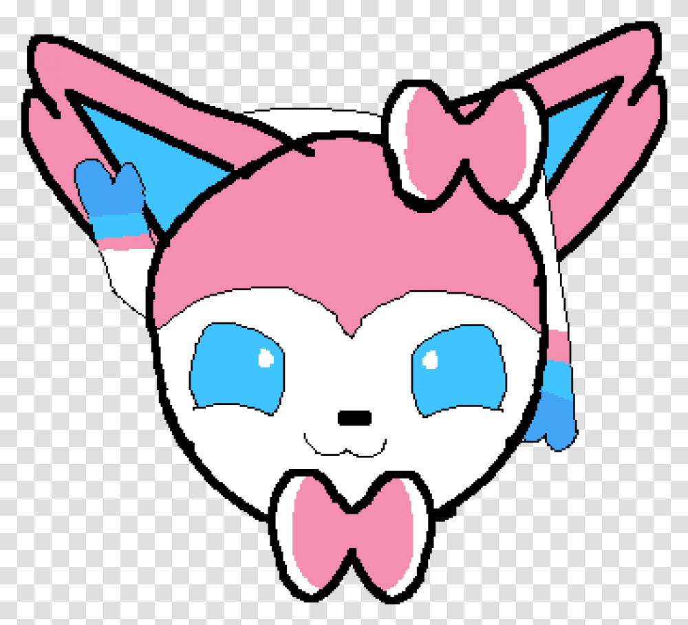 Pixilart Sylveon Face, Piggy Bank Transparent Png