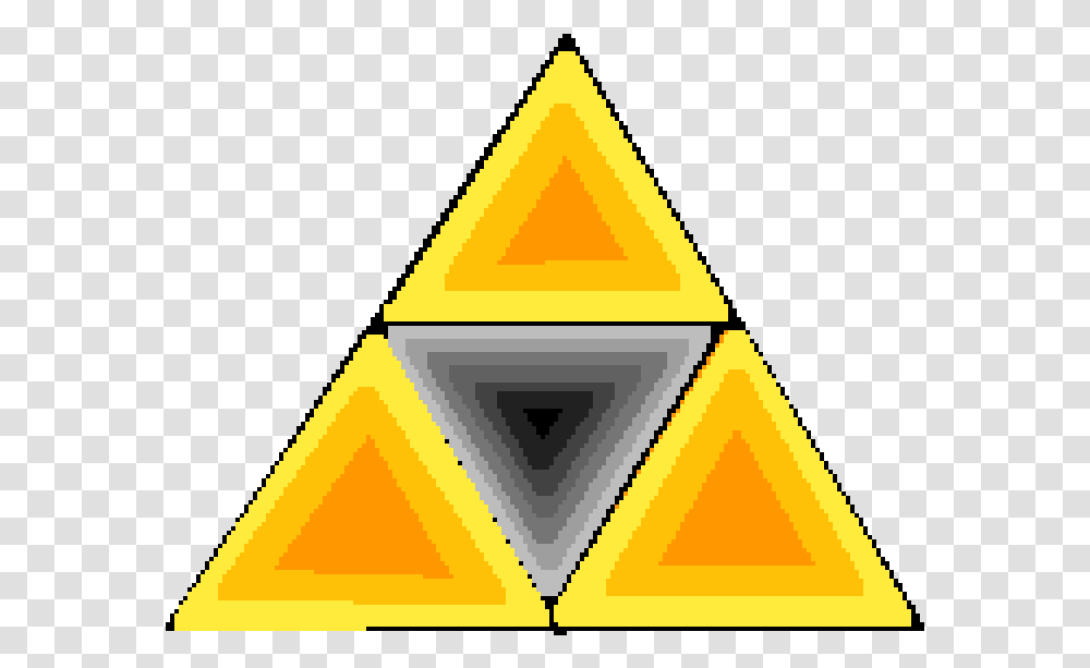Pixilart Triforce By Zombieface76 Triangle Transparent Png