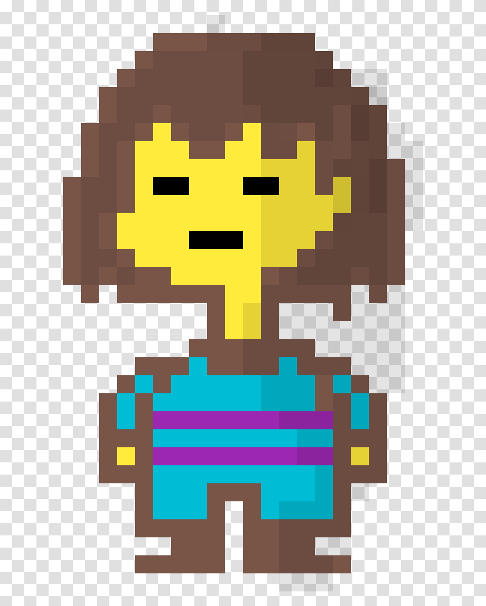 Pixilart Undertale Frisk, Rug, Trophy, Pac Man Transparent Png