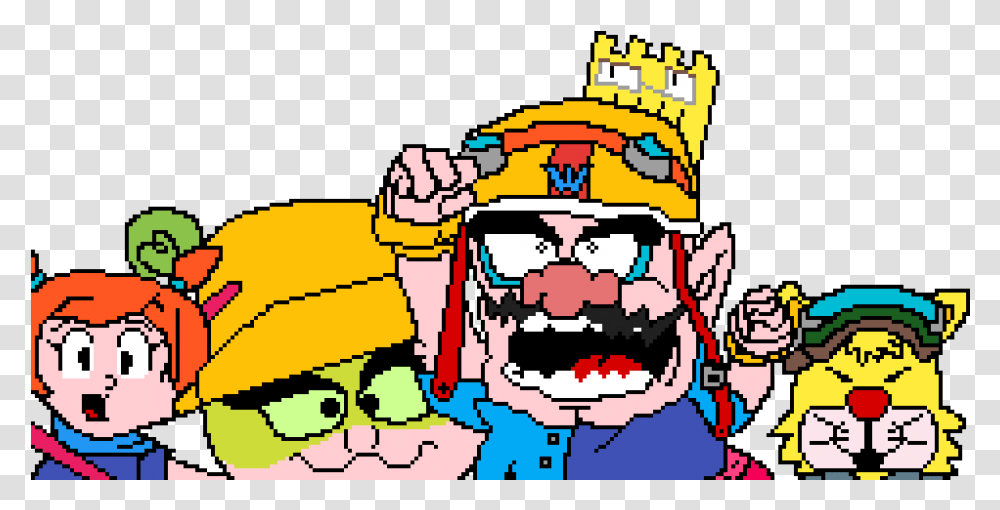 Pixilart Wario Ware Gold By Anonymous Fictional Character, Bulldozer, Tractor, Vehicle, Transportation Transparent Png
