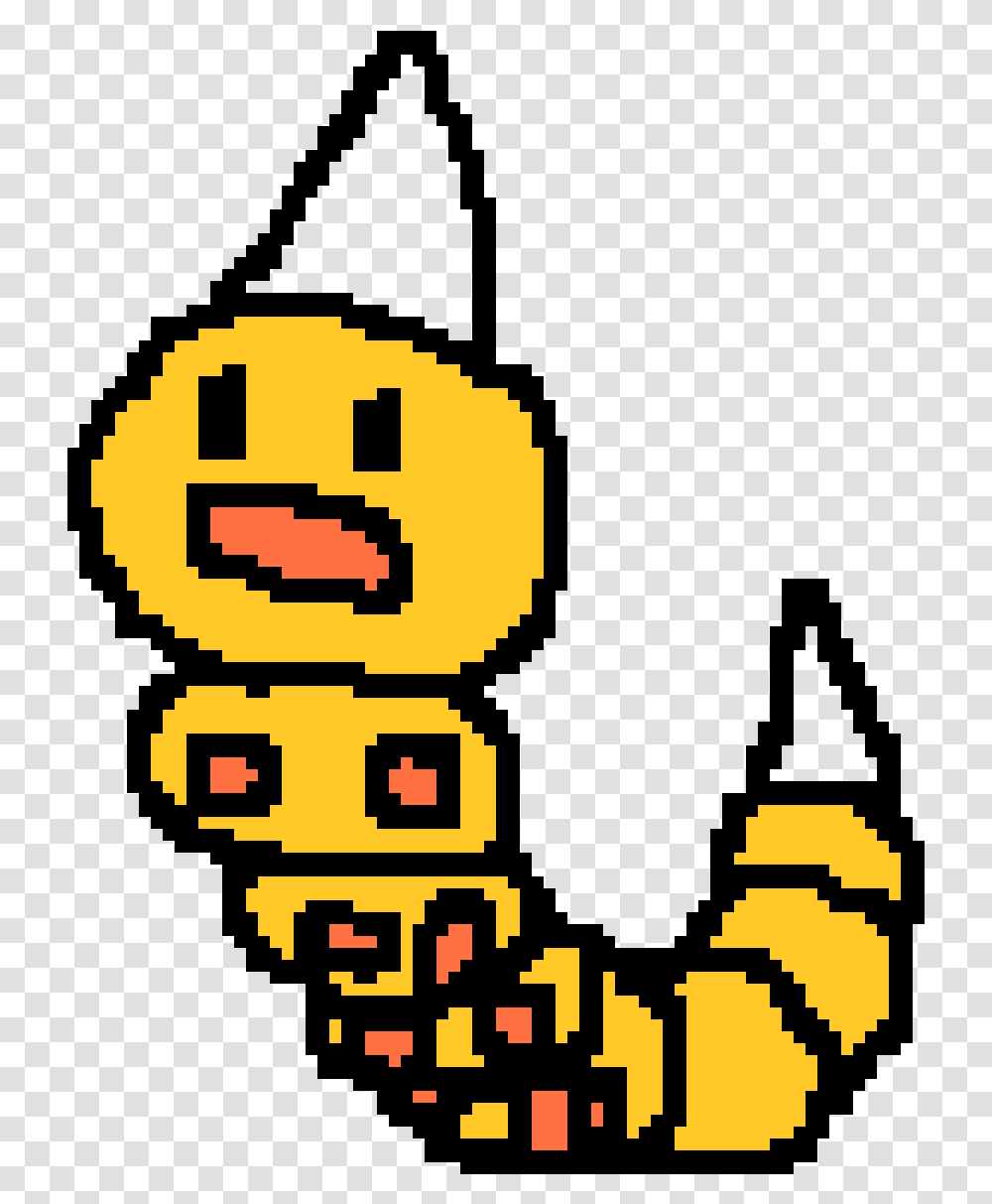 Pixilart Weedle By Appliedameoba80 Happy, Text, Pac Man, Poster, Advertisement Transparent Png