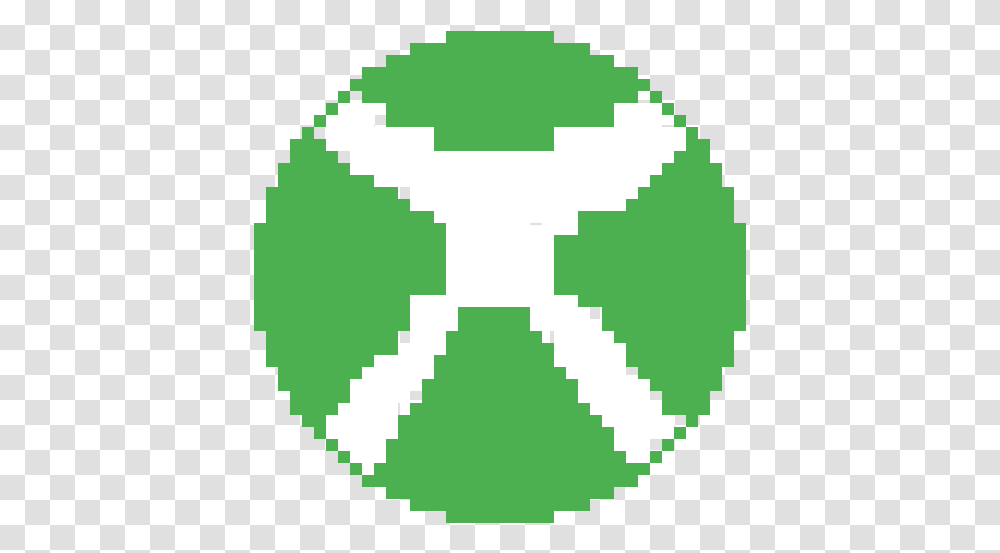 Pixilart Xbox Logo By Chappydman33 Pixel Art, Green, Symbol, Recycling Symbol, Rug Transparent Png