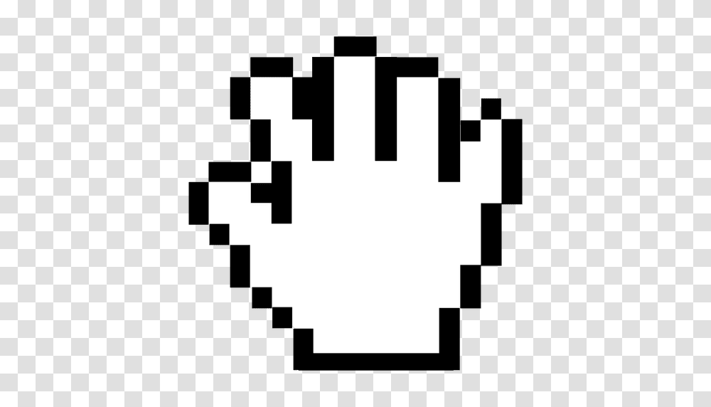 Pixilated Hand Cursor, Rug, Stencil, Minecraft Transparent Png