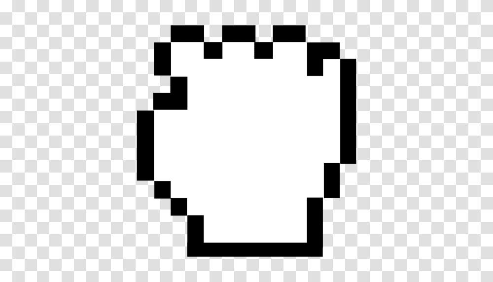 Pixilated Hand Mouse Cursor, Stencil, Minecraft, Cross Transparent Png