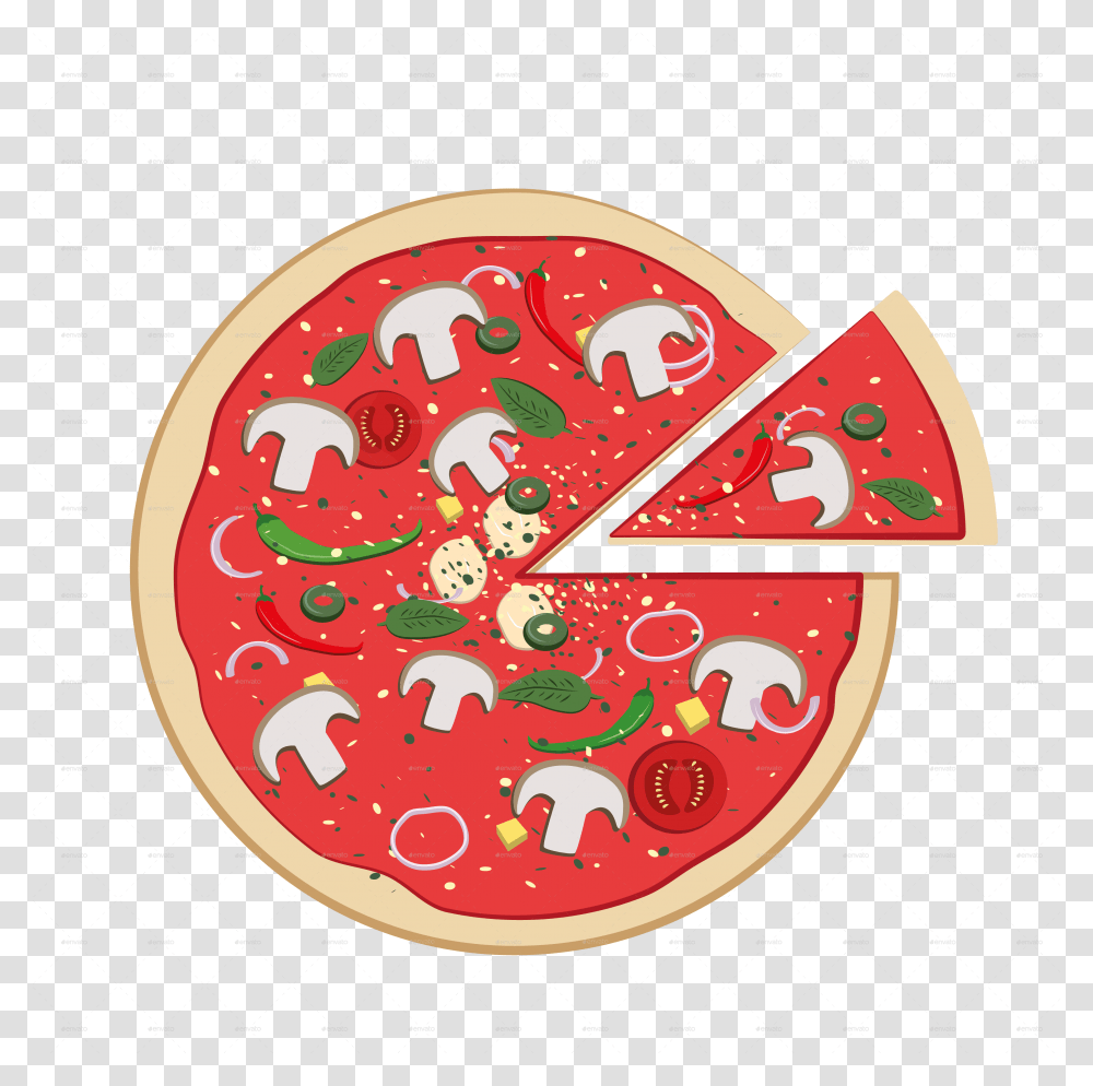 Pizza 5 Cartoon Cartoon, Wall Clock, Analog Clock Transparent Png