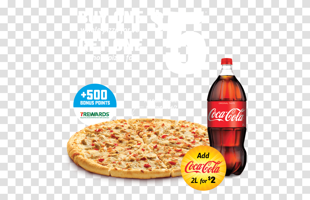 Pizza And Cold Drink Images Cold Cola And Pizza, Food, Beverage, Coke, Coca Transparent Png