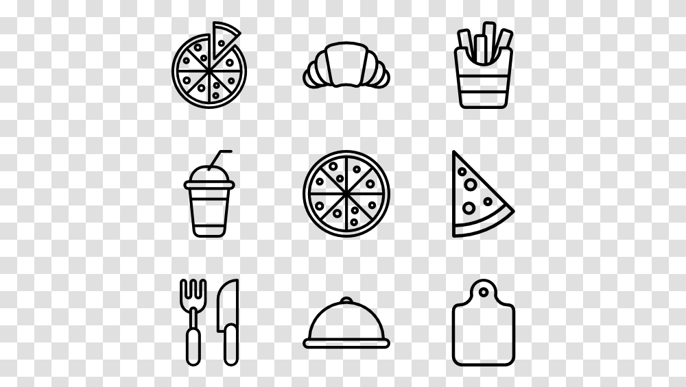 Pizza Back To School Icons, Gray, World Of Warcraft Transparent Png