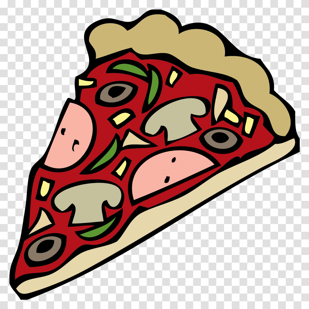 Pizza Background Cartoon Pizza No Background, Plant, Food, Label, Text Transparent Png