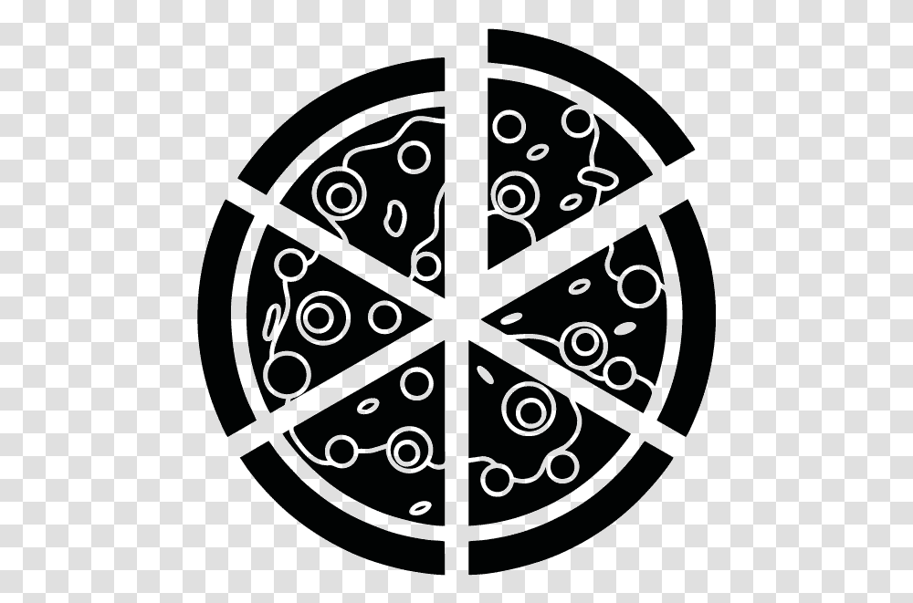 Pizza Black And White Pizza Black Amp White, Armor, Cooktop, Indoors, Shield Transparent Png