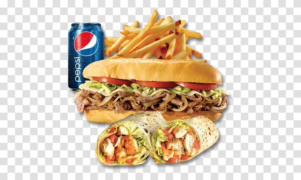 Pizza Boli's Philly Cheese Steak, Burger, Food, Fries, Soda Transparent Png