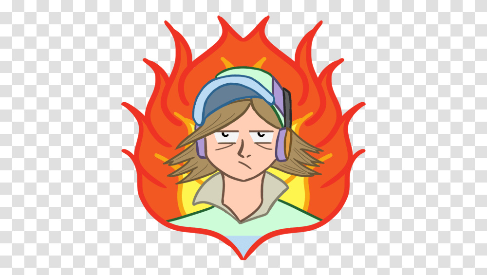 Pizza Boy In Hell Travis Ballard For Women, Face, Symbol, Fire, Flame Transparent Png