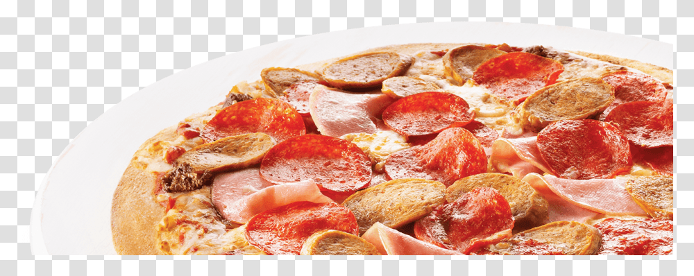 Pizza Cake, Pork, Food, Sliced, Dish Transparent Png