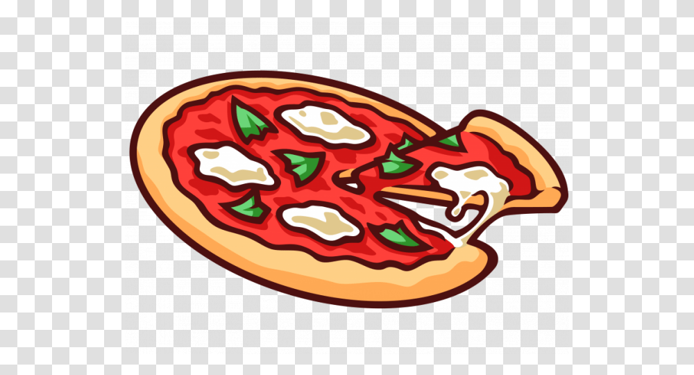 Pizza Cartoon Background, Food, Ketchup, Dish, Meal Transparent Png