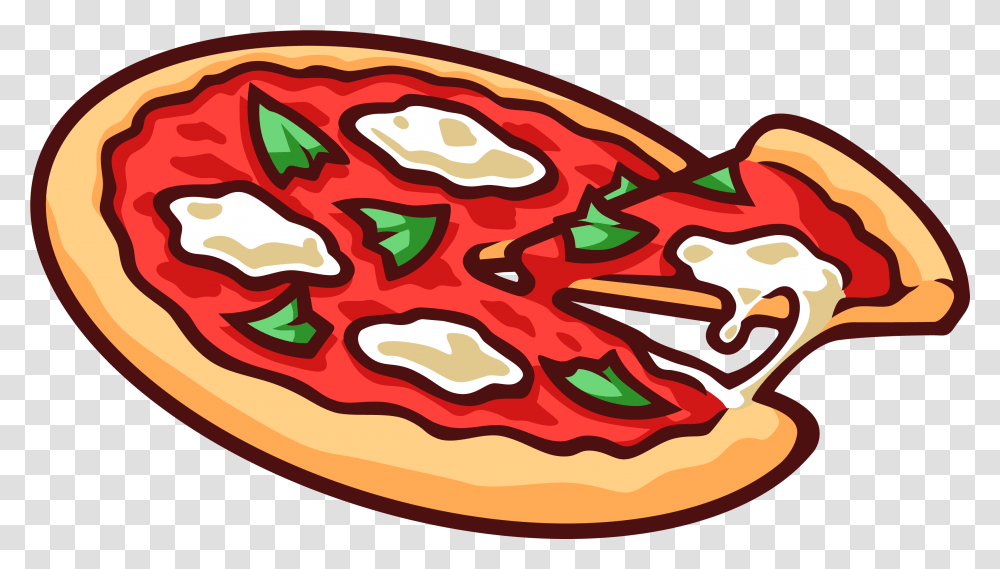 Pizza Cartoon Background, Food, Ketchup Transparent Png