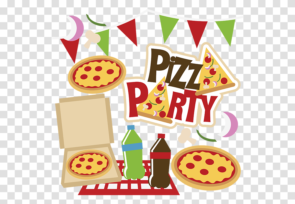 Pizza Clip Art Pizza Clipart Fans Pizza Party In School, Label, Advertisement, Poster Transparent Png