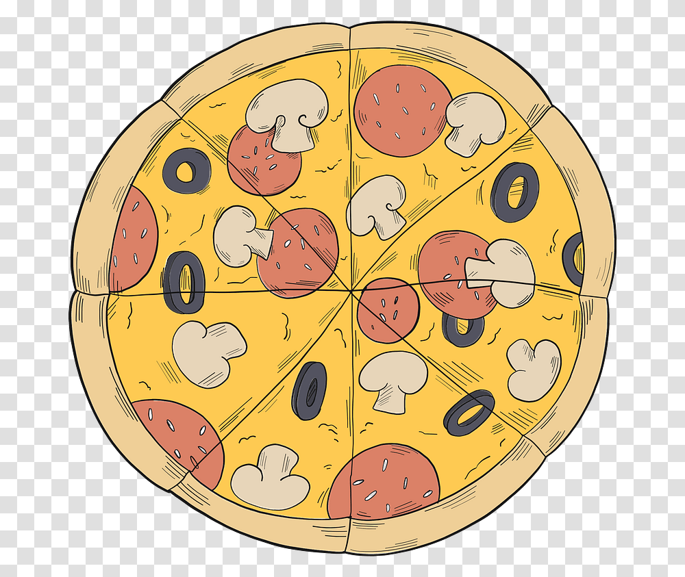 Pizza Clipart Circle, Game, Jigsaw Puzzle, Clock, Tabletop Transparent Png