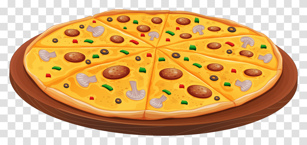Pizza Clipart Pizza Clipart, Palette, Paint Container, Dish, Meal Transparent Png