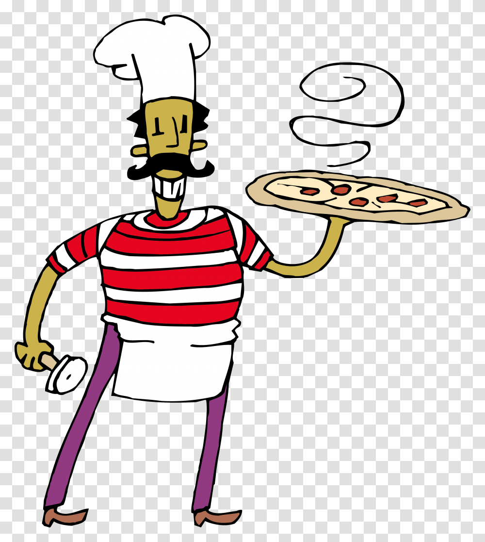 Pizza Cooking Food Clip Art Food, Person, Human, Chef Transparent Png