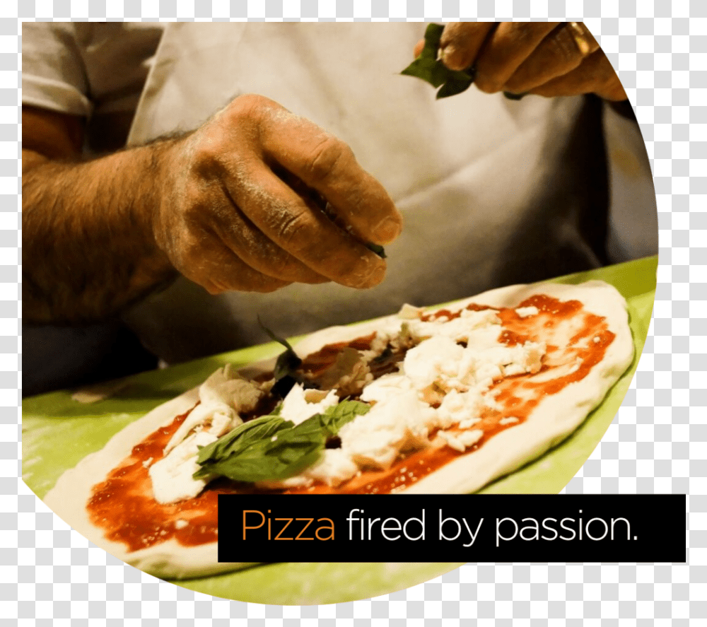Pizza Fired By Passion Caprese Salad, Food, Culinary, Person, Human Transparent Png