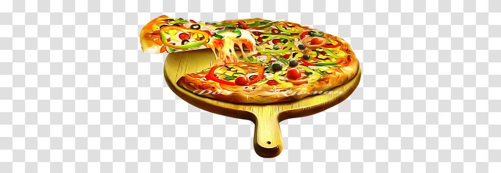 Pizza, Food, Meal, Dish, Tabletop Transparent Png