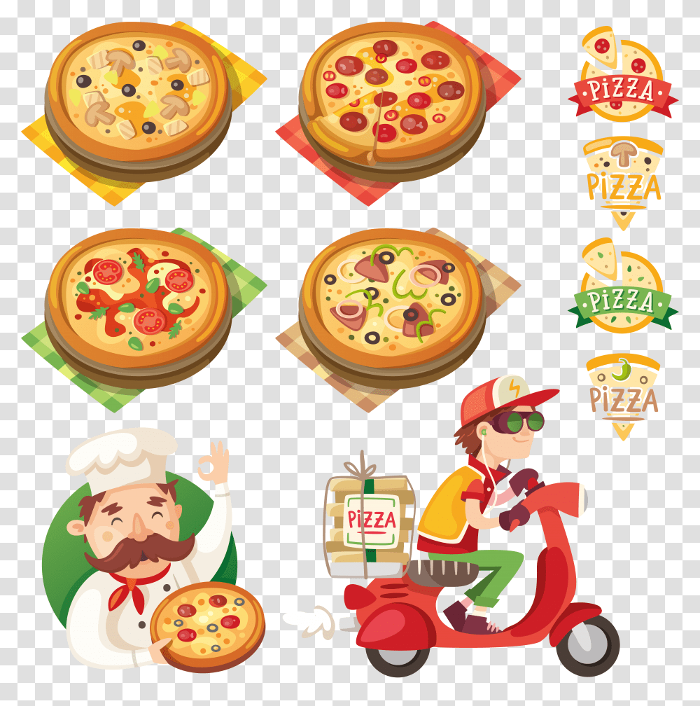 Pizza, Food, Cupcake, Cream Transparent Png