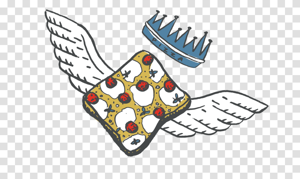 Pizza Friendly Cartoon, Clothing, Animal, Bird, Emblem Transparent Png
