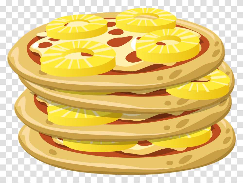 Pizza Hawaii Pineapple Free Vector Graphic On Pixabay Pineapple On Pizza Clipart, Bread, Food, Pancake, Birthday Cake Transparent Png