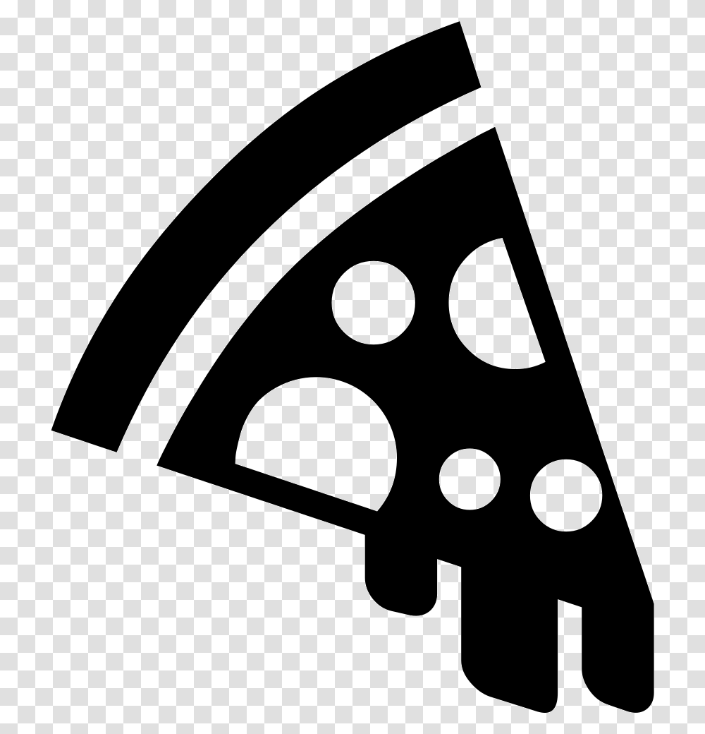 Pizza Icon Free Download, Stencil, Triangle Transparent Png