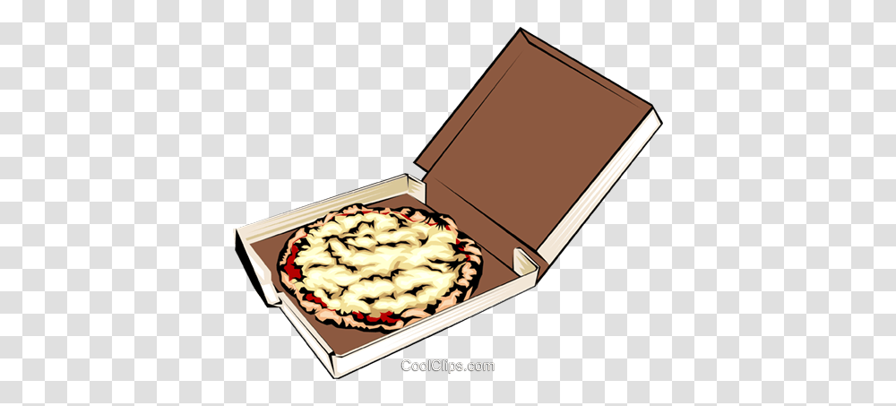 Pizza In A Box Royalty Free Vector Clip Art Illustration Transparent Png
