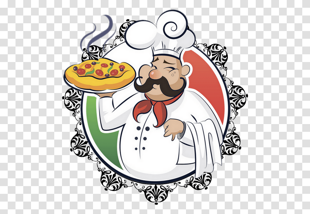 Pizza Italie Dessin Clipart Chef Transparent Png