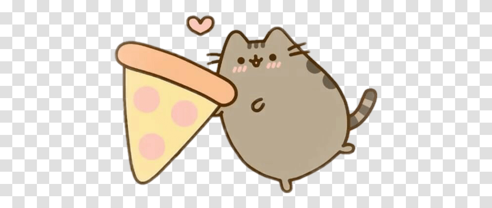 Pizza Love Pusheen Cat Kitten Aesthetic, Sweets, Food, Sunglasses, Icing Transparent Png