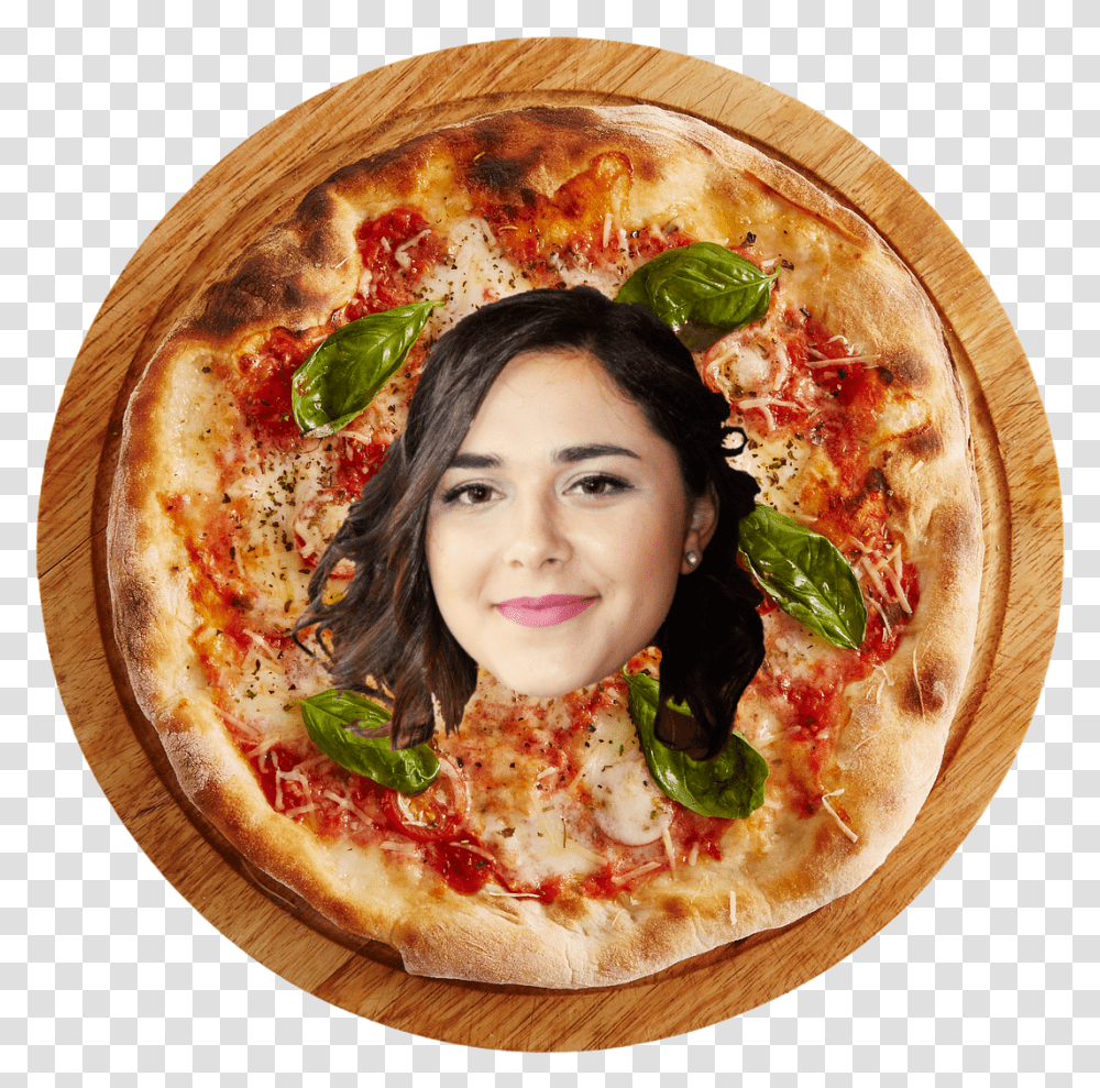 Pizza Margherita, Food, Person, Dish, Meal Transparent Png