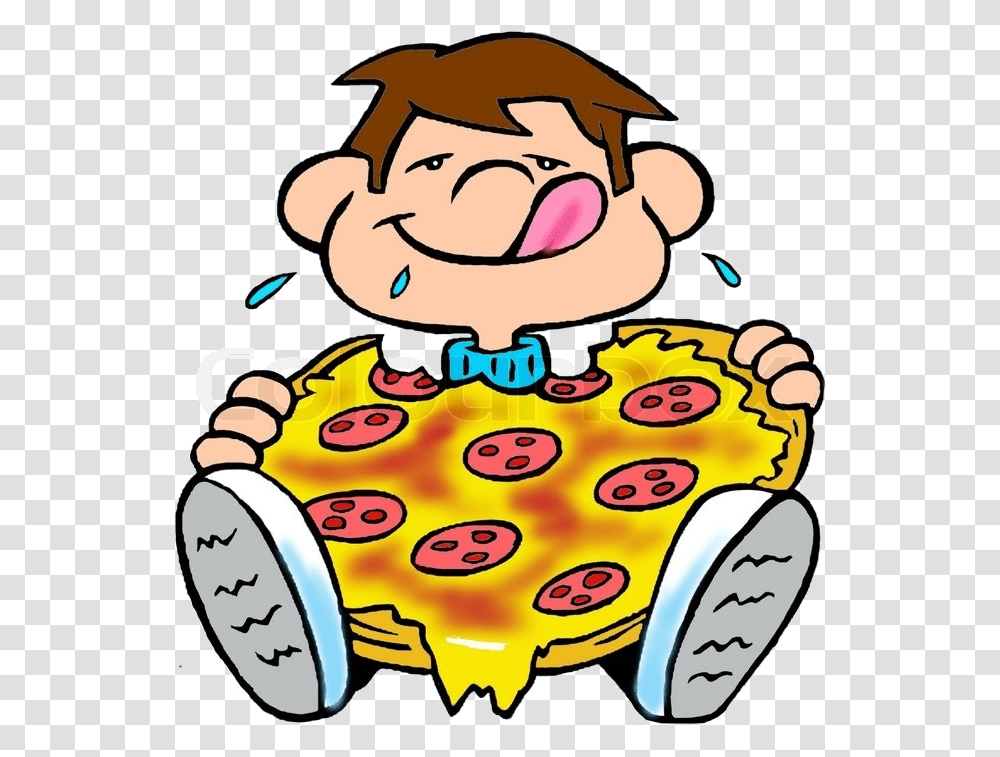 Pizza Pictures Clip Art Eating Pizza Clipart, Meal, Food, Cream Transparent Png